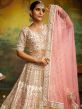 White Moti Embellished Lehenga Choli In Silk