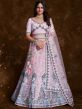 Pink Stone Embellished Engagement Lehenga Choli