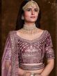 Magenta Bridal Lehenga Choli With Heavy Embroidery