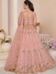 Pink Embroidered Lehenga Choli With Net Dupatta