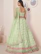 Green Sequined A Line Styled Net Lehenga Choli 
