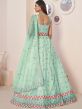 Blue A Line Styled Lehenga With Embroidered Blouse 