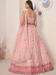 Pink Sequins Embellished Lehenga Choli In Net