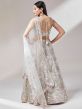 Grey Designer Lengha Choli With Sequins Embroidery