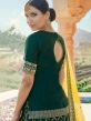 Green Sequins Embroidered Lehenga Choli In Brocade Silk