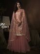 Pink Colour Net Sharara Salwar Kameez.