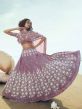 Purple Colour Net Lehenga Choli in Sequin,Thread Work.