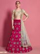 Rani Pink Art Silk Women Lehenga Choli.