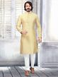 Golden Colour Party Wear Kurta Pajama.