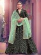 Imported Fabric Lehenga Choli in Black Colour.