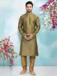 Mehendi Green Colour Designer Kurta Pajama.