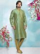 Jacquard,Brocade Silk Kurta Pajama in Sea Green Colour.