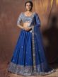 Blue Colour Georgette Lehenga Choli.