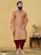 Rust Colour Jacquard Silk Readymade Kurta Pajama.