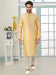 Golden Colour Indian Designer Kurta Pajama.