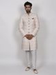 Pink Colour Lucknowi Fabric Men's Designer Sherwani.