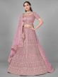 Pink Colour Net Fabric Women Designer Lehenga Choli.