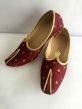 Maroon Colour Mojari Shoes For Groom.