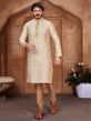 Silver Colour Jacquard,Silk Kurta Pajama.