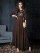 Brown Colour Rayon Fabric Readymade Kurti.