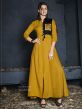 Mustard Yellow Colour Rayon Fabric Readymade Kurti.