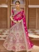 Beautiful Pink Colour Heavy Designer Lehenga Choli.