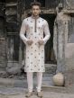 White Colour Cotton Kurta Pajama.