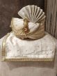 Cream Colour Silk Fabric Groom Wedding Turban.