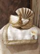 Cream Colour Silk Fabric Mens Wedding Turban.