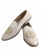 Off White Colour Mens Party Wear Shoes in Leather,Rexine Fabric.