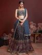 Blue Colour Chinon Fabric Women Lehenga Choli.