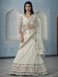 White Colour Georgette Fabric Women Lehenga Choli.