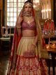 Multicolor Bridal Zari Woven Lehanga In Silk