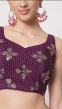 Purple Shaded Sequined Lehenga Choli With Dupatta