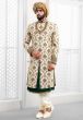 Buy designer sherwani in off white colour