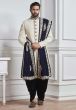 Buy designer sherwani in white colour for groom