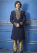 Blue Color Indian Designer Indowestern For Men