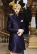 Blue Color Silk Sherwani.