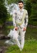 Buy designer suits for men in off white Colour
