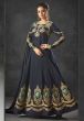 Blue Color Party Wear Salwar Kameez.