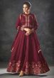 Maroon Color Indian Designer Salwar Suit.