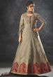 Grey Color Anarkali Salwar Suit.