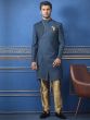 Blue Colour Men's Indowestern.