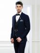 Blue Colour Party Wear Tuxedo Suit.