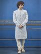 Sky Blue Colour Indian Sherwani.