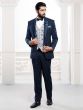 Blue Colour Designer Tuxedo Suit.