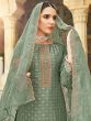 Green Cotton Salwar Suit With Dupatta