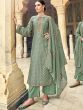 Green Cotton Salwar Suit With Dupatta