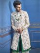 Off White Colour Men's Designer Sherwani.