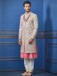 Off White Colour Indian Men's Sherwani.